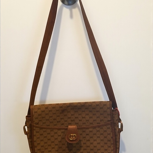 Gucci GG Supreme Monogram Shoulder Bag – Late 1980s Vintage - Picture 7 of 11